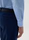Slim fit light blue cotton blend shirt_3