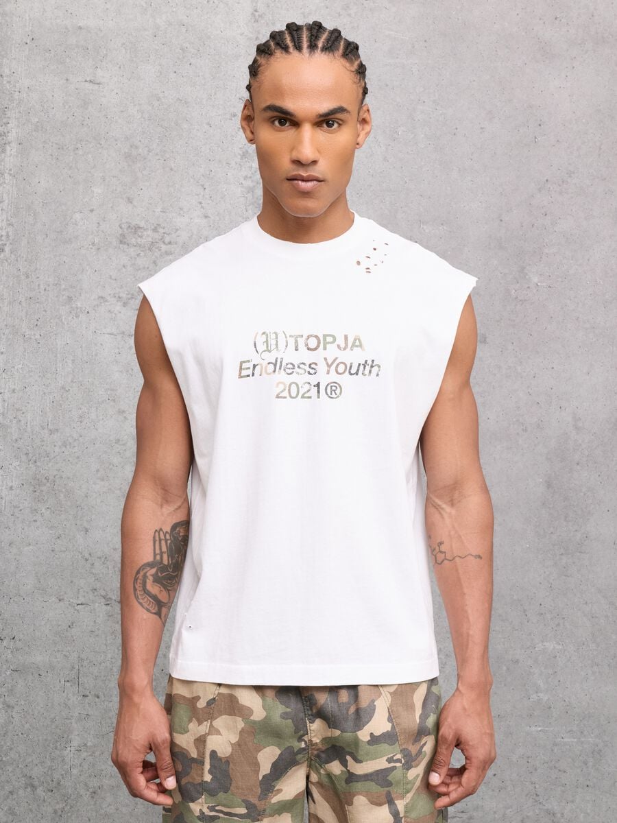 Sunfaded Tank Top White_0