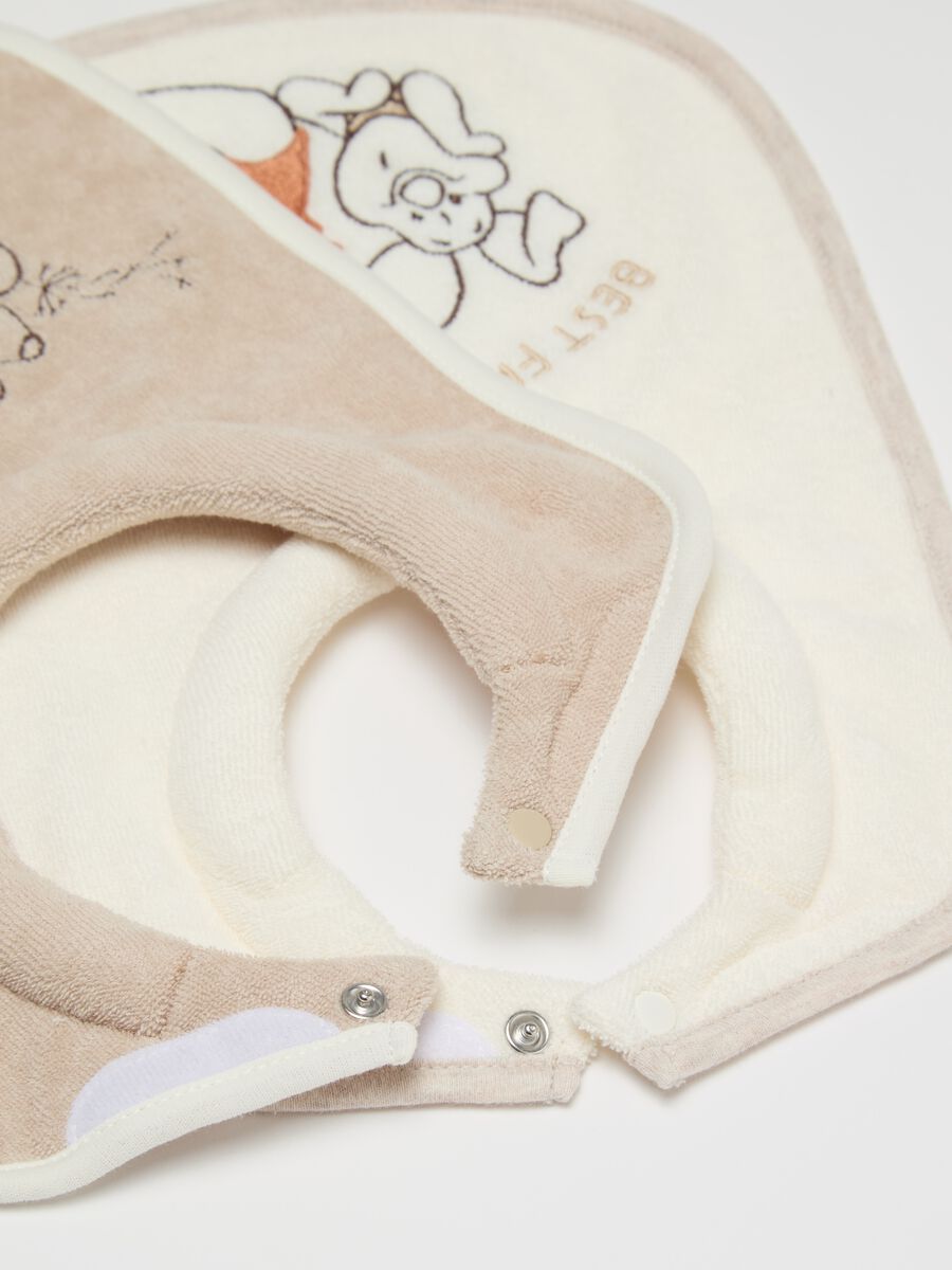 Two-pack Winnie the Pooh bibs with extra-absorbent filling._2