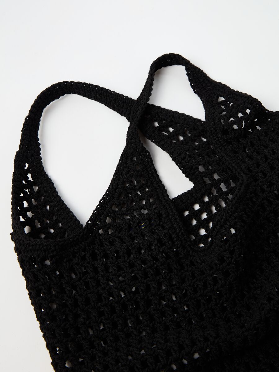 Bag with crochet design_1