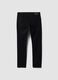 Black slim-fit stretch cotton denim jeans_1