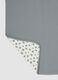 Grey pure organic cotton baby blanket with 101 Dalmatians embroidery_1