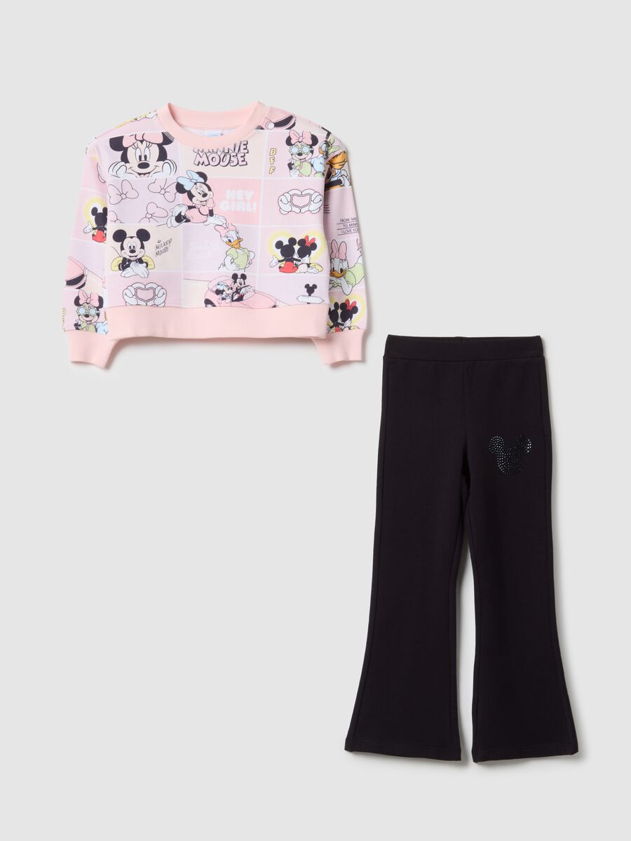 Multicolour cotton-blend jogging set with Minnie Mouse, regular fit_0