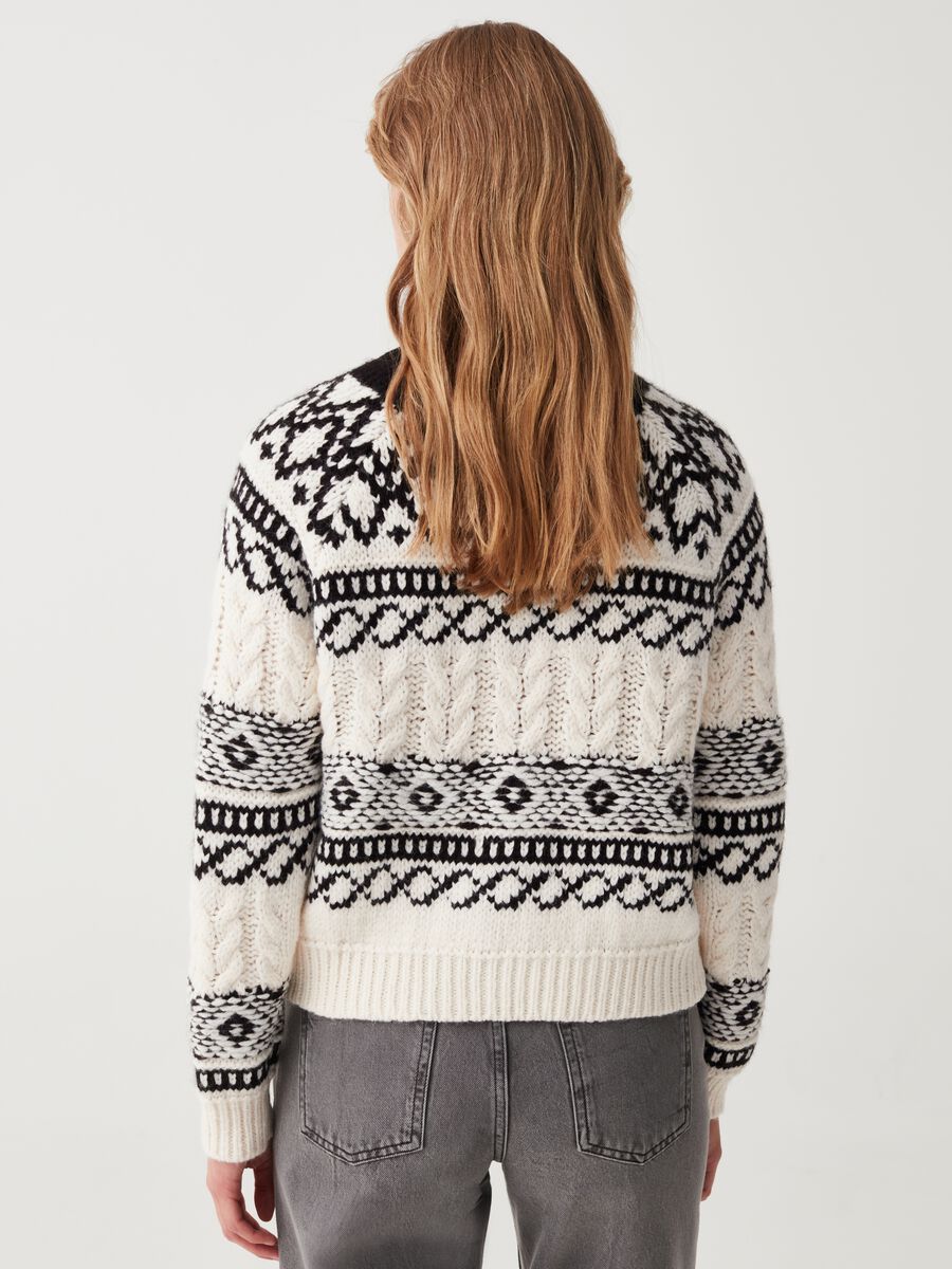 Pullover con disegno norvegese jacquard_2