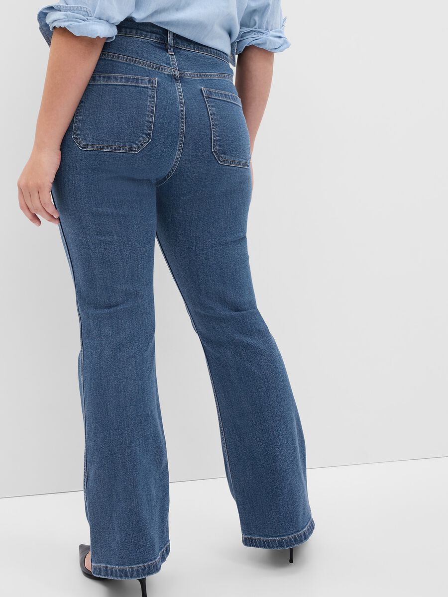 Flare-fit jeans with high-rise waist_3