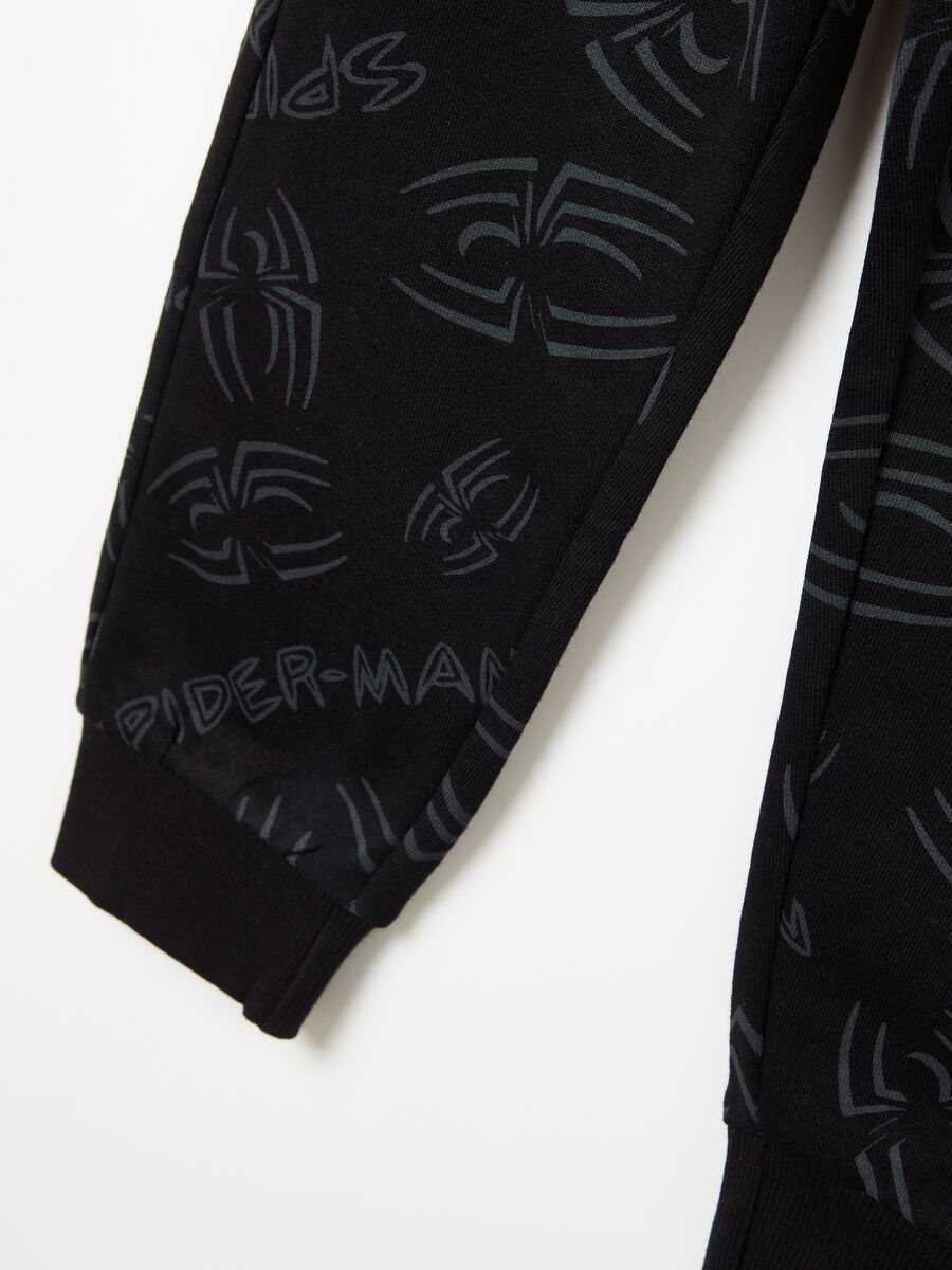 Joggers with Spider-Man print and drawstring_3