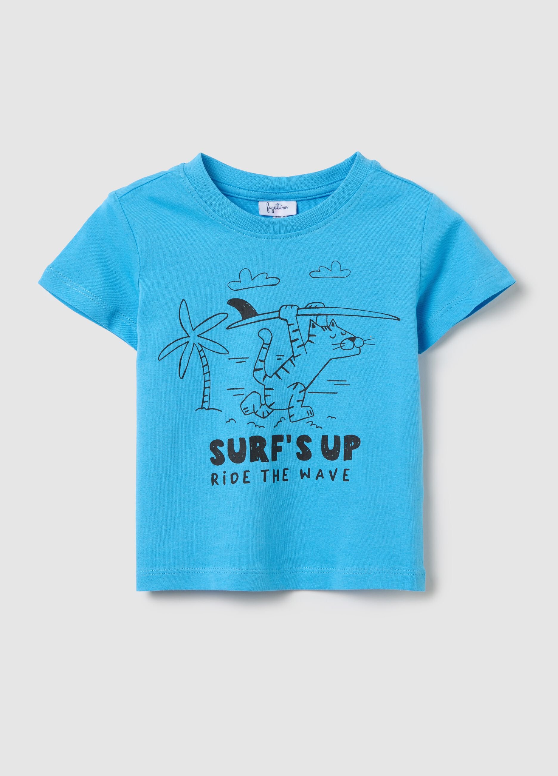 Cotton T-shirt with print