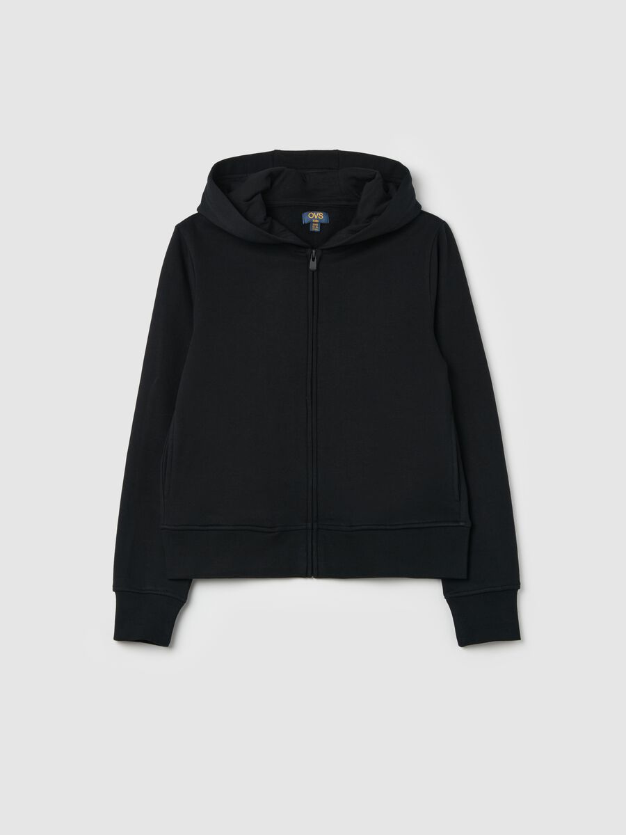 Organic cotton full-zip sweatshirt with hood_3