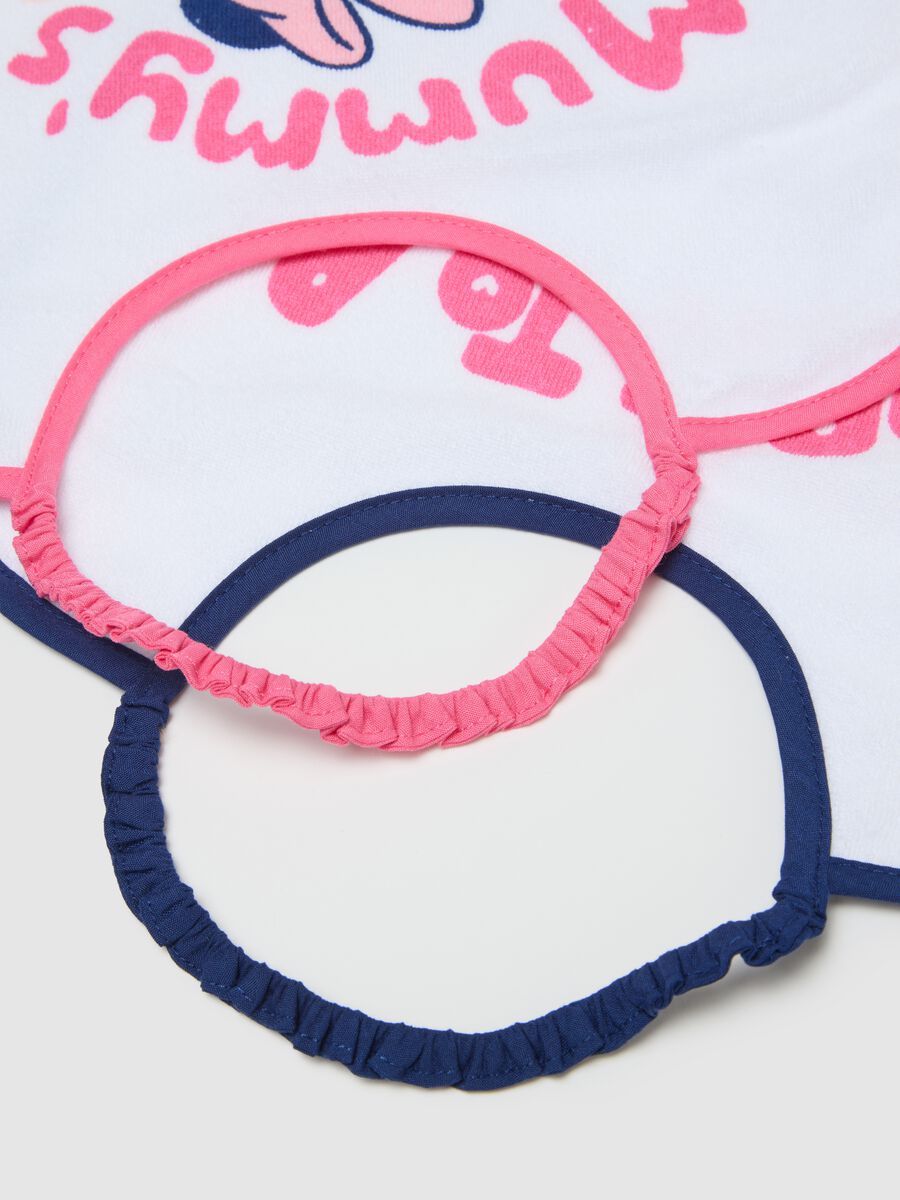 White cotton blend bib twin pack for newborns_2