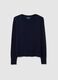 Blue crew neck sweater_4