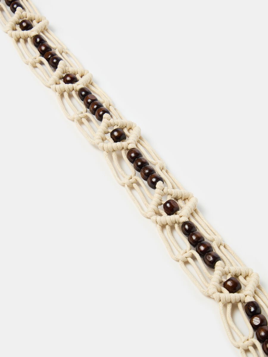 Crochet belt with beads_1