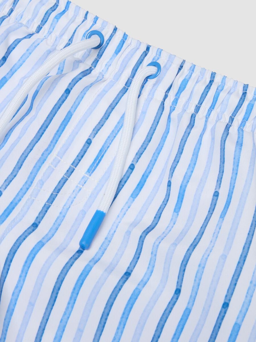 Multicoloured striped boys&rsquo; boxer swim shorts_2