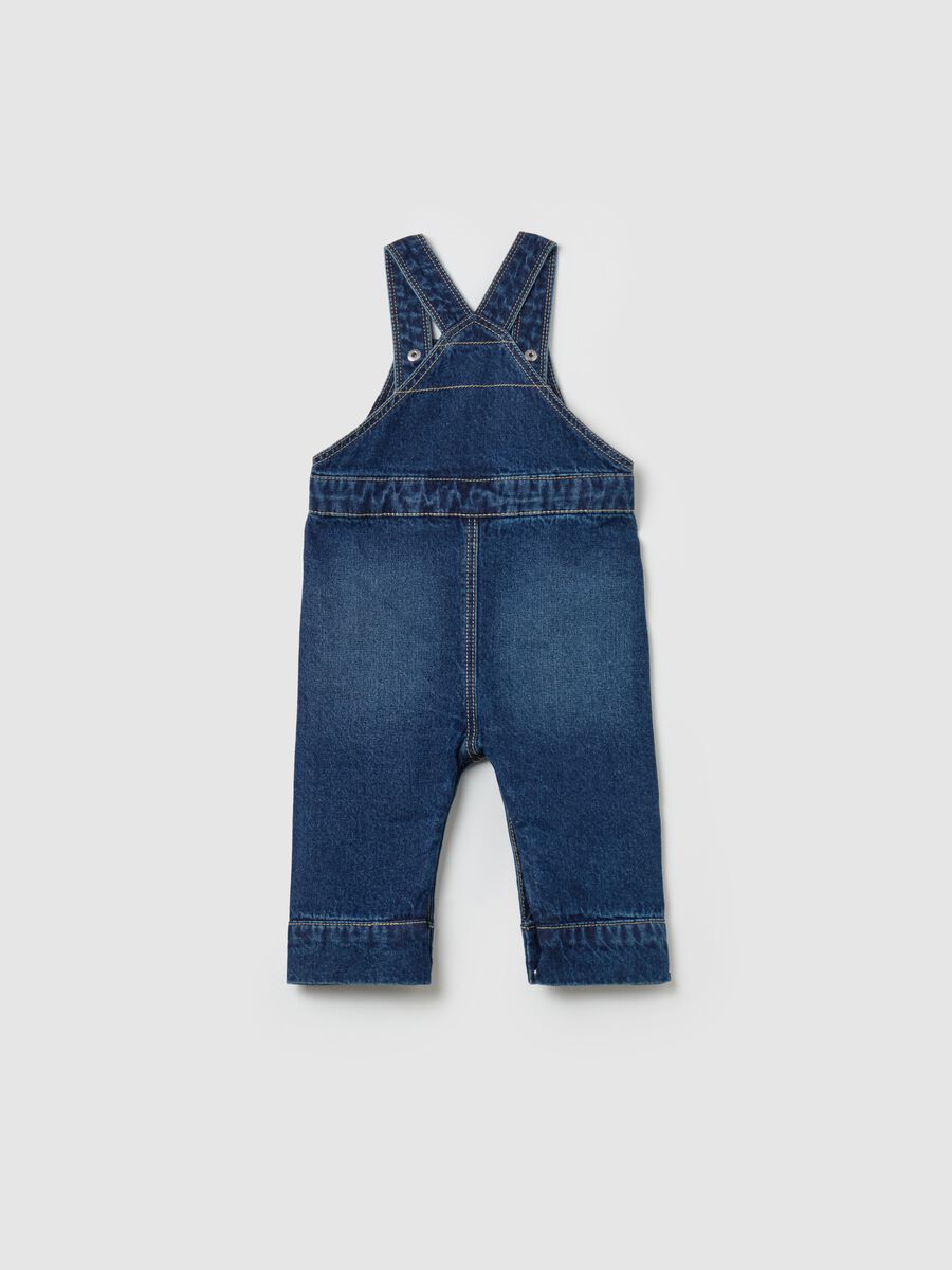 Denim dungarees with pockets_1