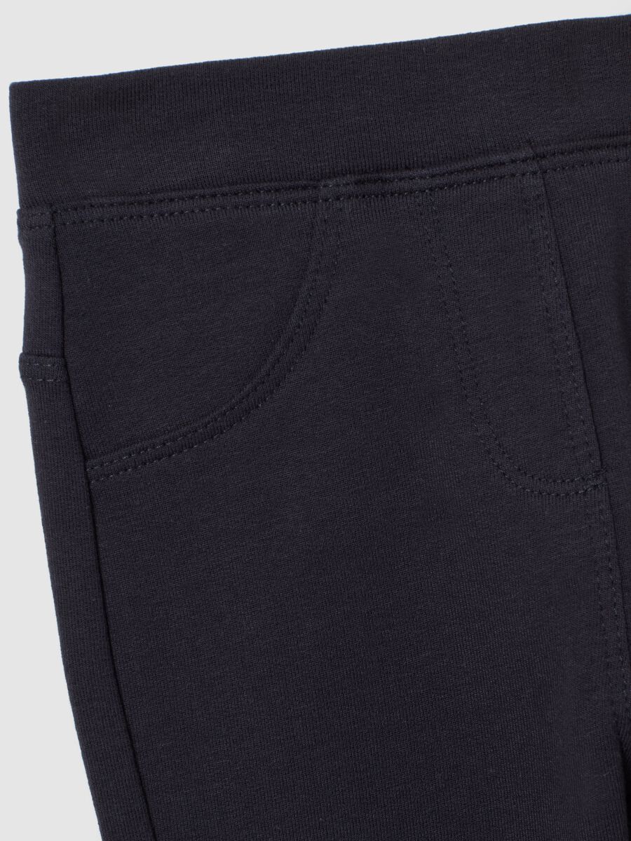 Treggings neri da bimba in cotone elasticizzato slim fit_2