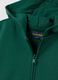 Green oversized cotton hoodie with zip for kids_2