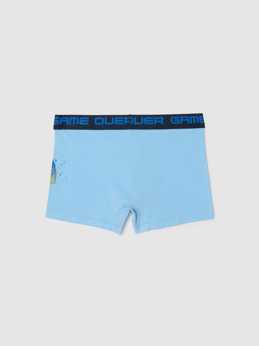 Boys' regular fit stretch cotton blue boxers with print_1