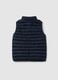 Boy's blue gilet with high collar_4