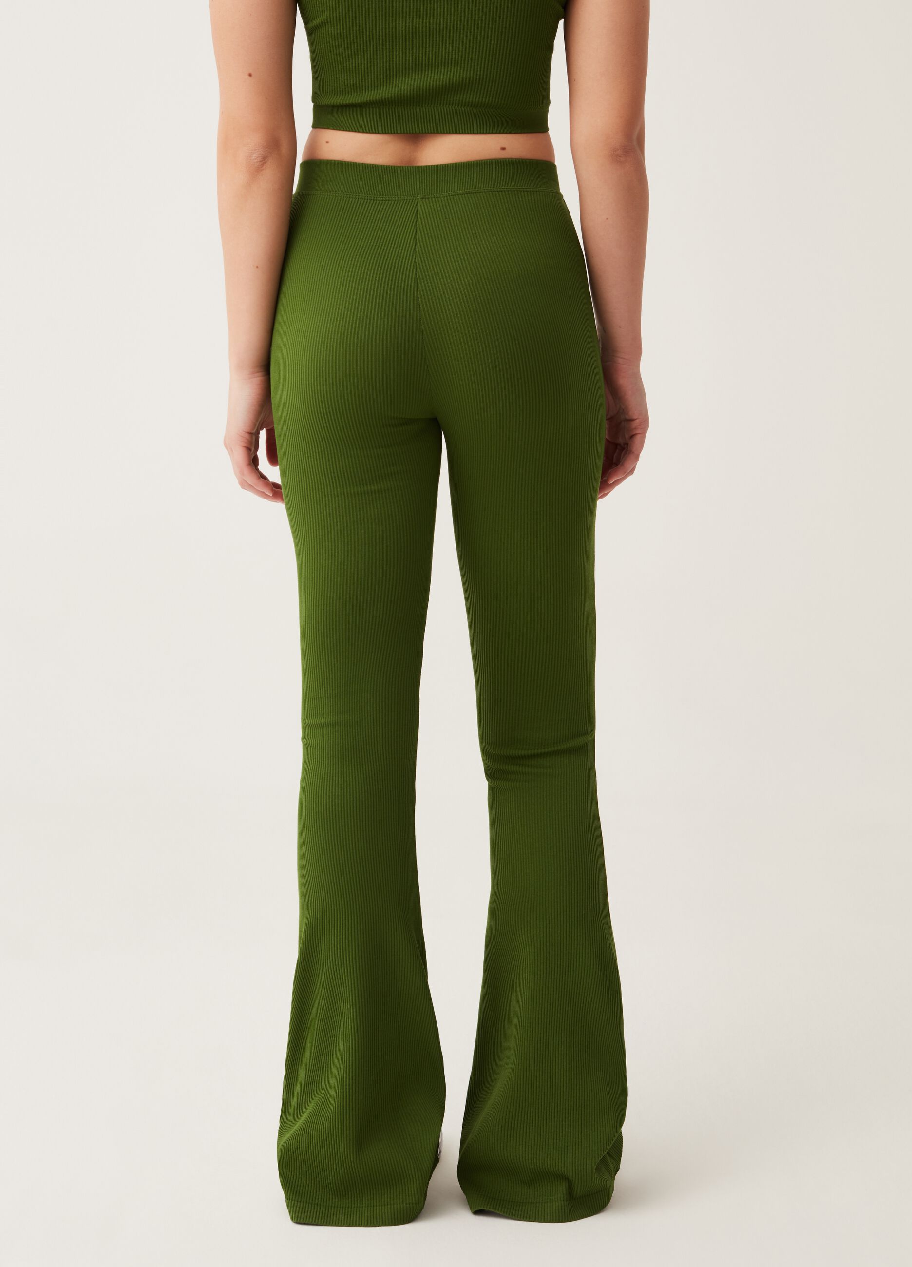 Pantaloni bootcut a costine Baby Angel_2