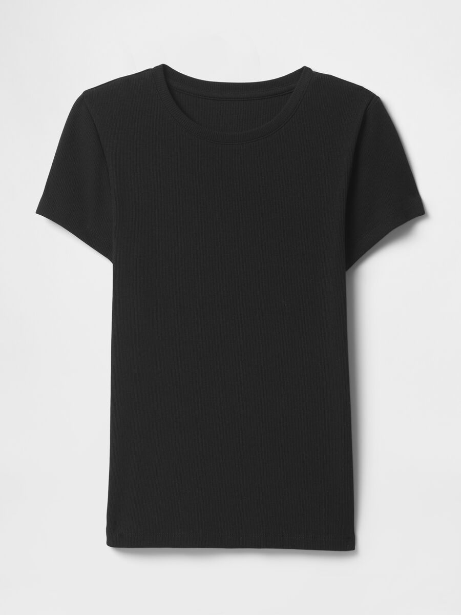 Slim-fit T-shirt in ribbed cotton_3