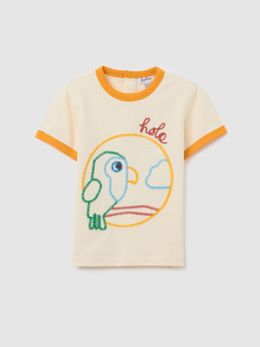 Fagottino Short Sleeve T-shirt with Colourful Print_0