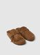Brown clogs with fringes_1