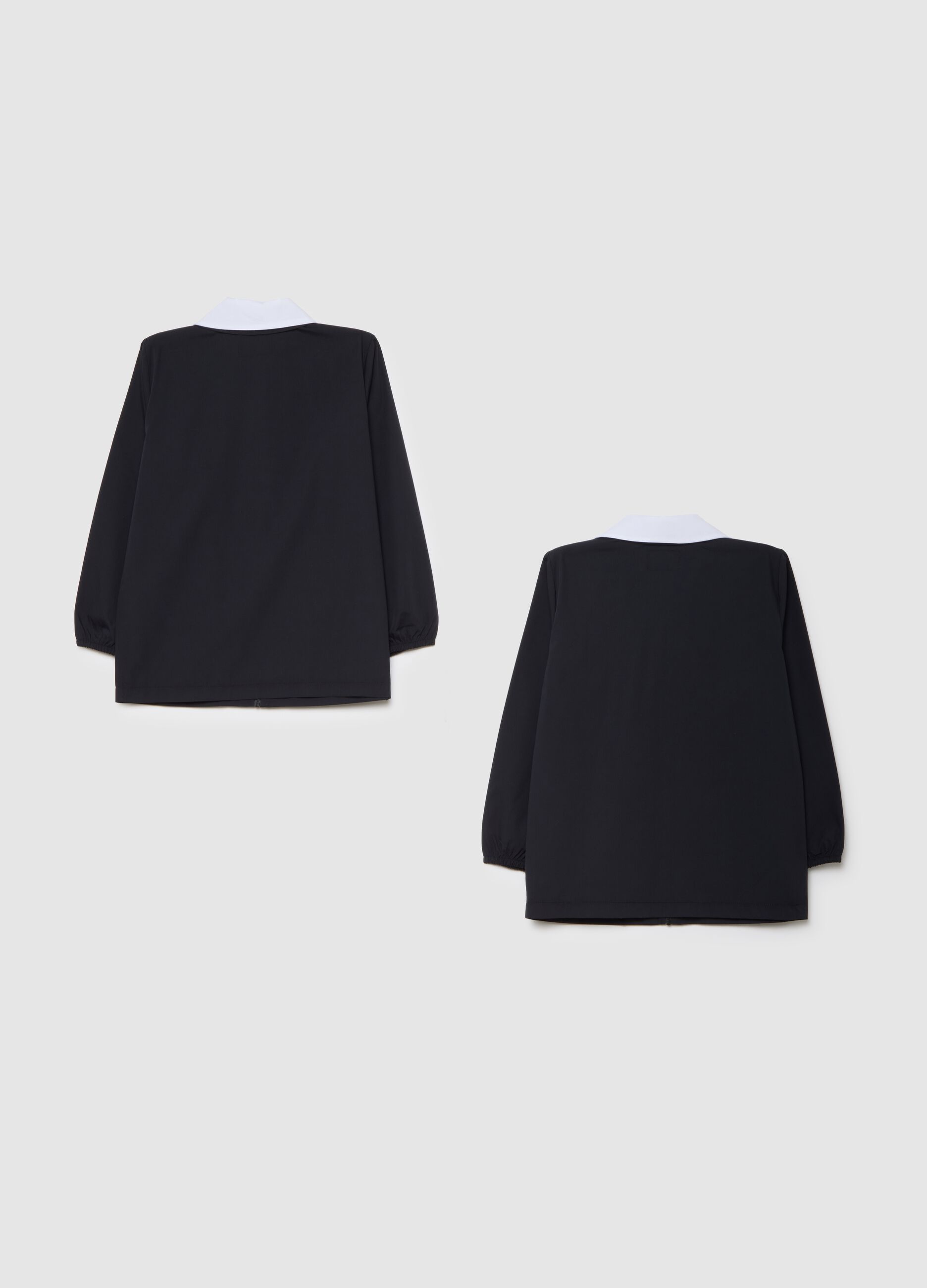 Bipack grembiuli scolastici da bambino in misto cotone con zip