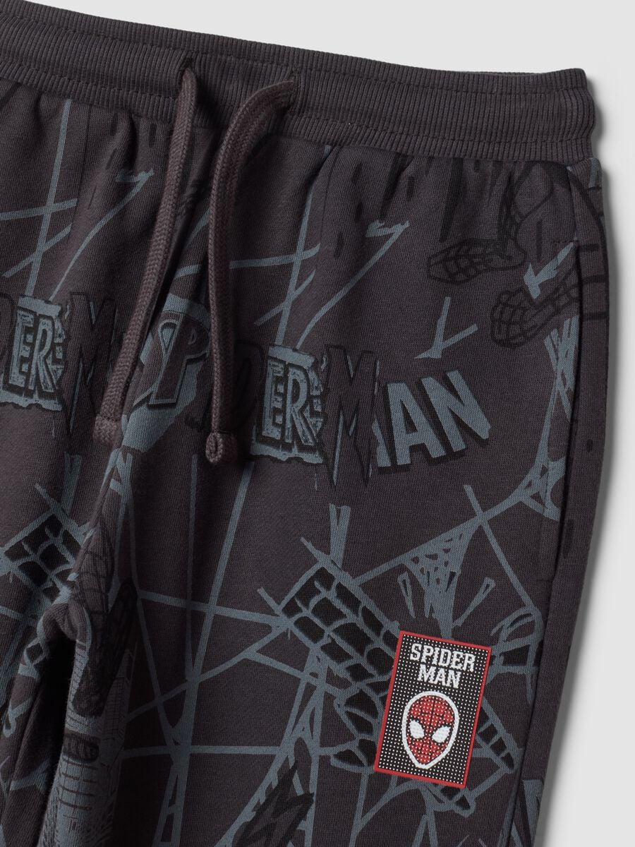 Pantaloni jogger neri in misto cotone con stampa MARVEL Spider-Man_2
