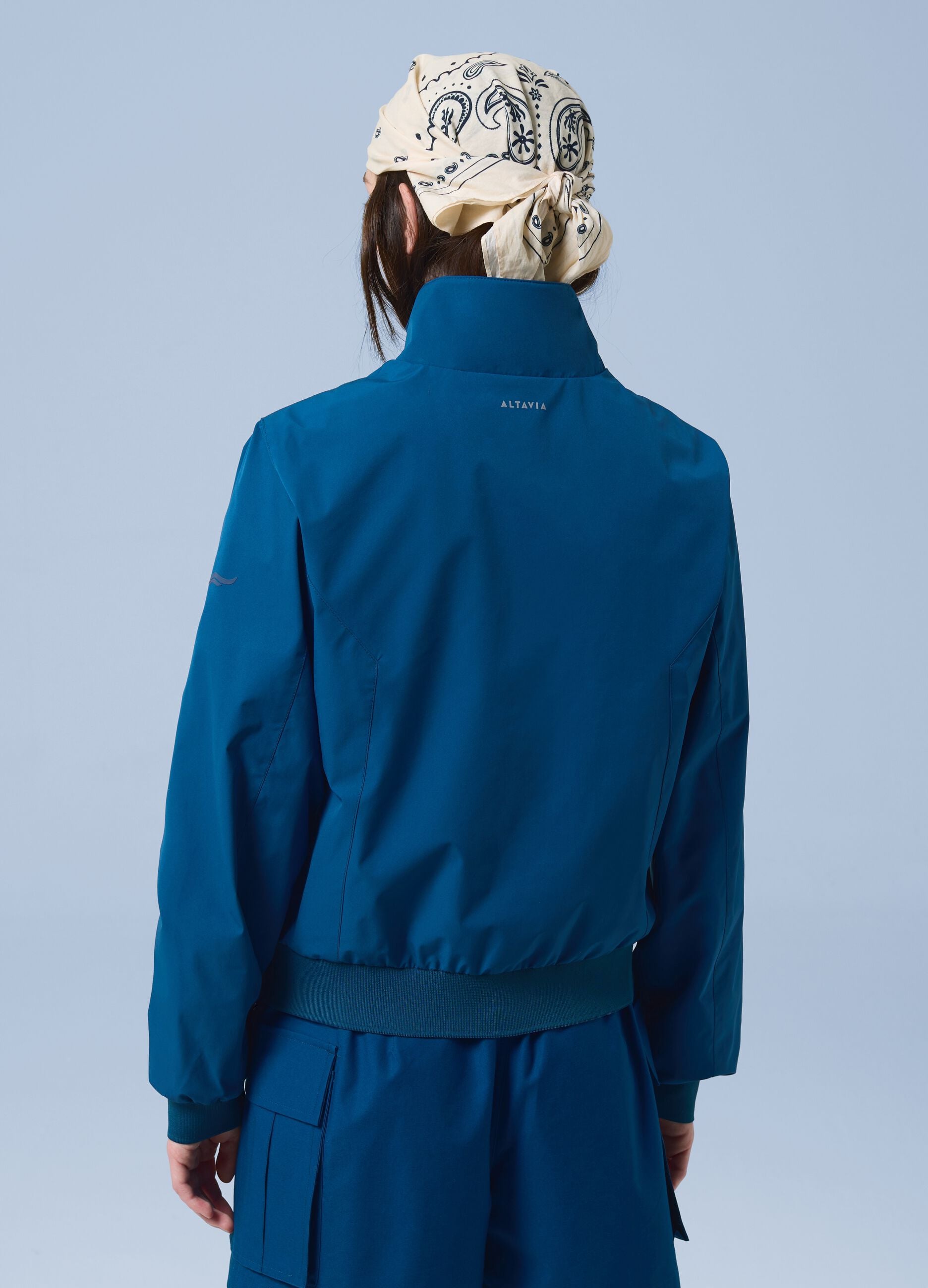 Giacca sportiva antivento ALTAVIA SAILING blu con zip