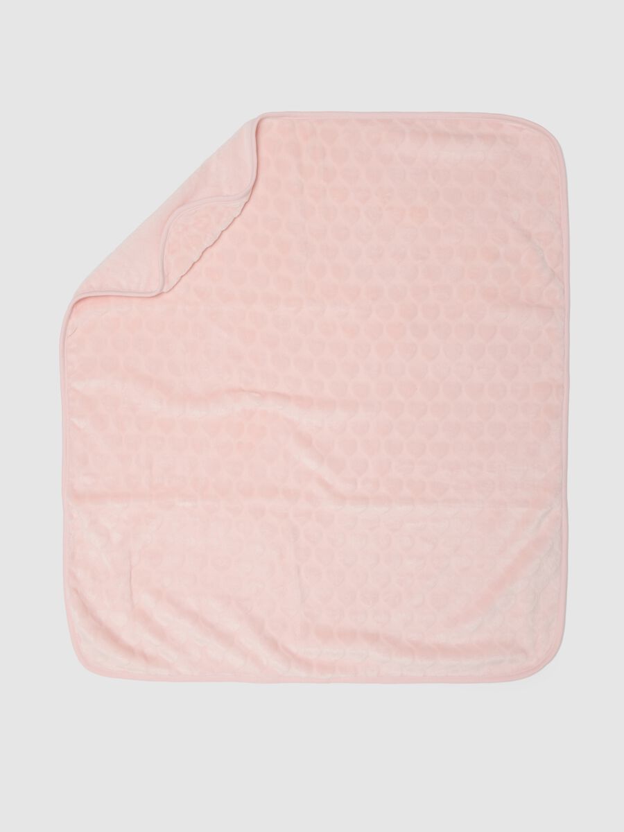 Copertina rosa in pelliccia sintetica_0