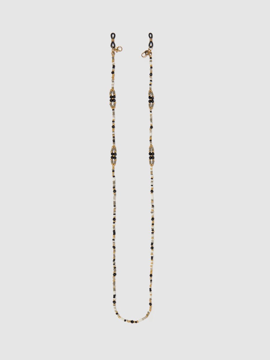 Glasses chain with multicoloured beads_0