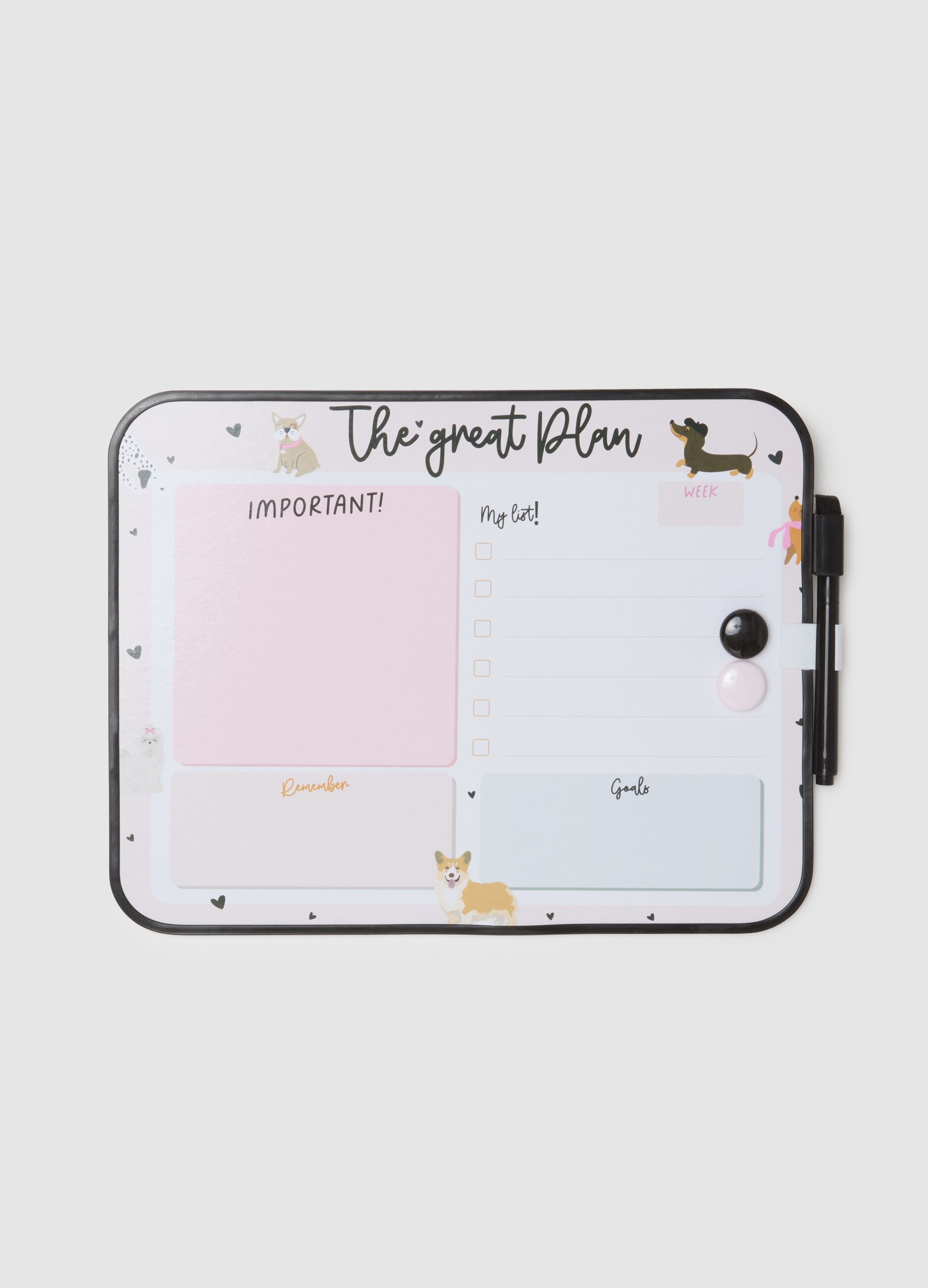 Grey Magnetic Board