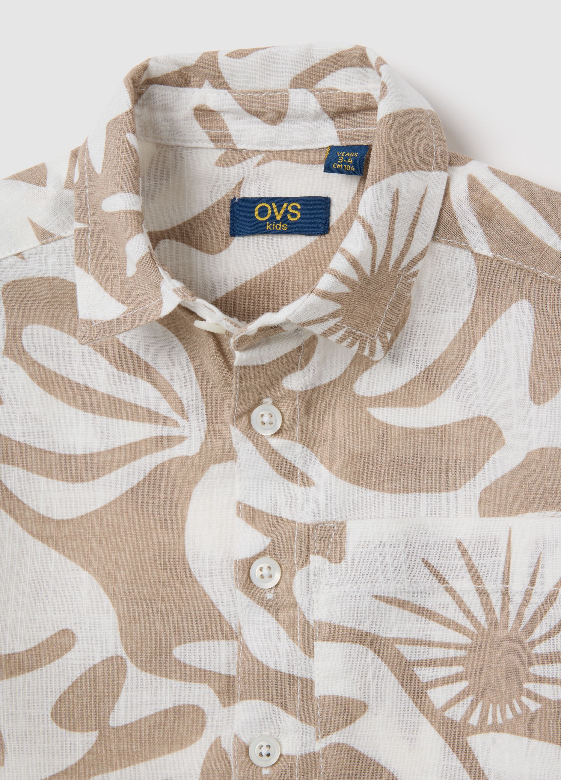 Boys' multicolour pure cotton shirt regular fit