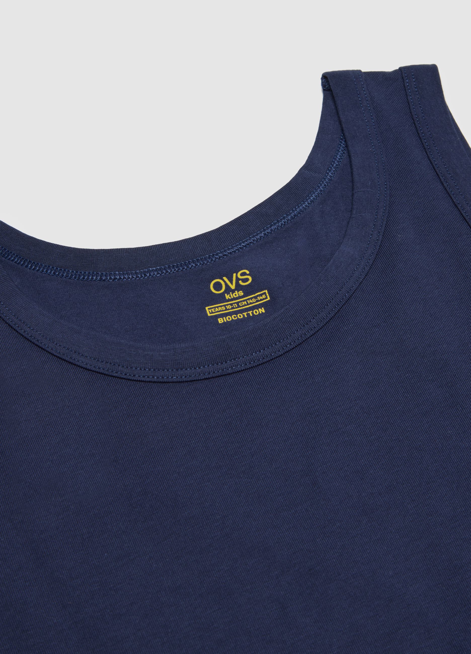 Boys' Multicolour Cotton Undershirt Duo Pack Regular Fit