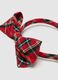 Multicoloured check cotton girl's headband with bow_1