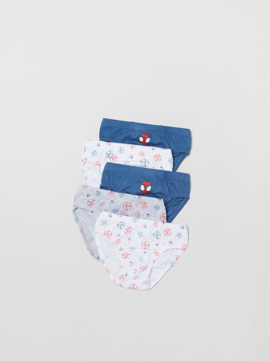 Set cinque slip con stampa Spider-Man _0