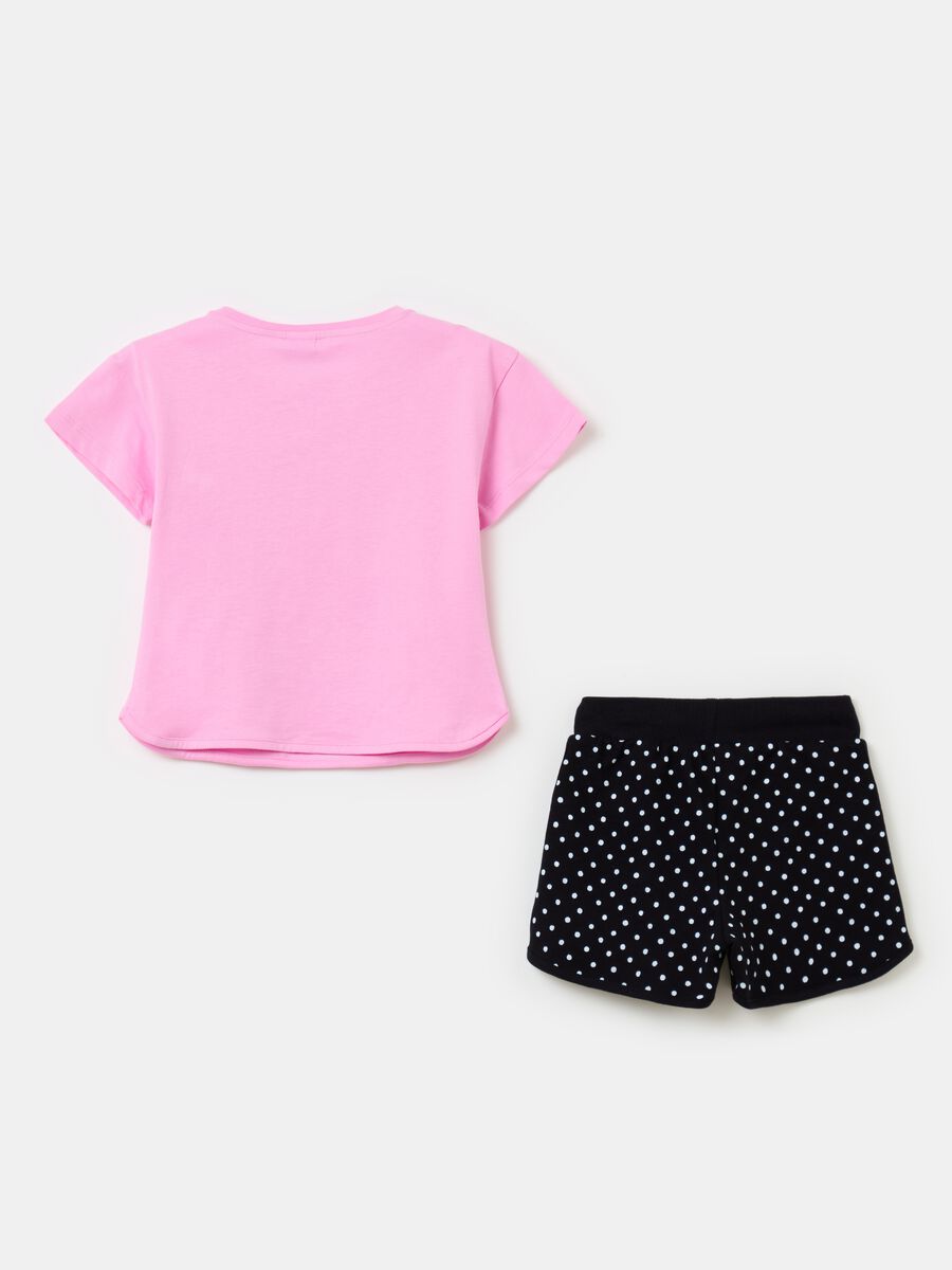 Cotton jogging set with Minnie Mouse print_2