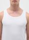 Men's White Pure Cotton Vest_1