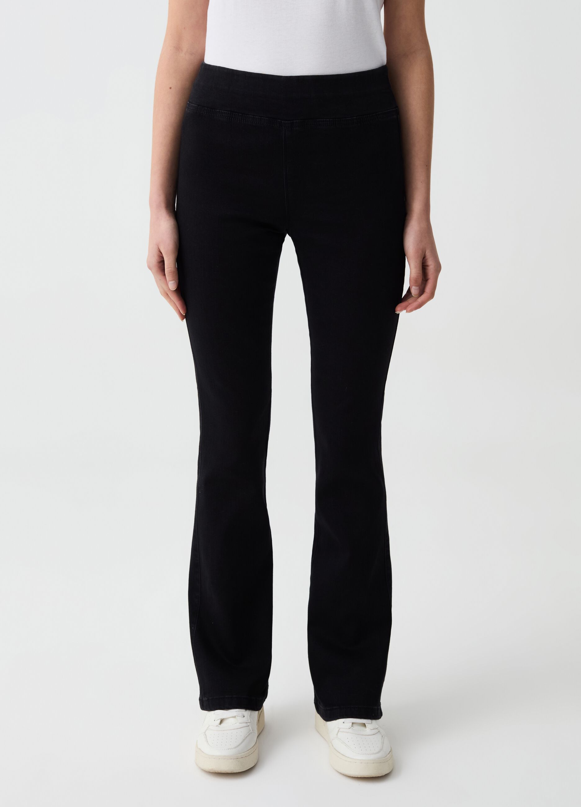 Stretch flare-fit jeggings