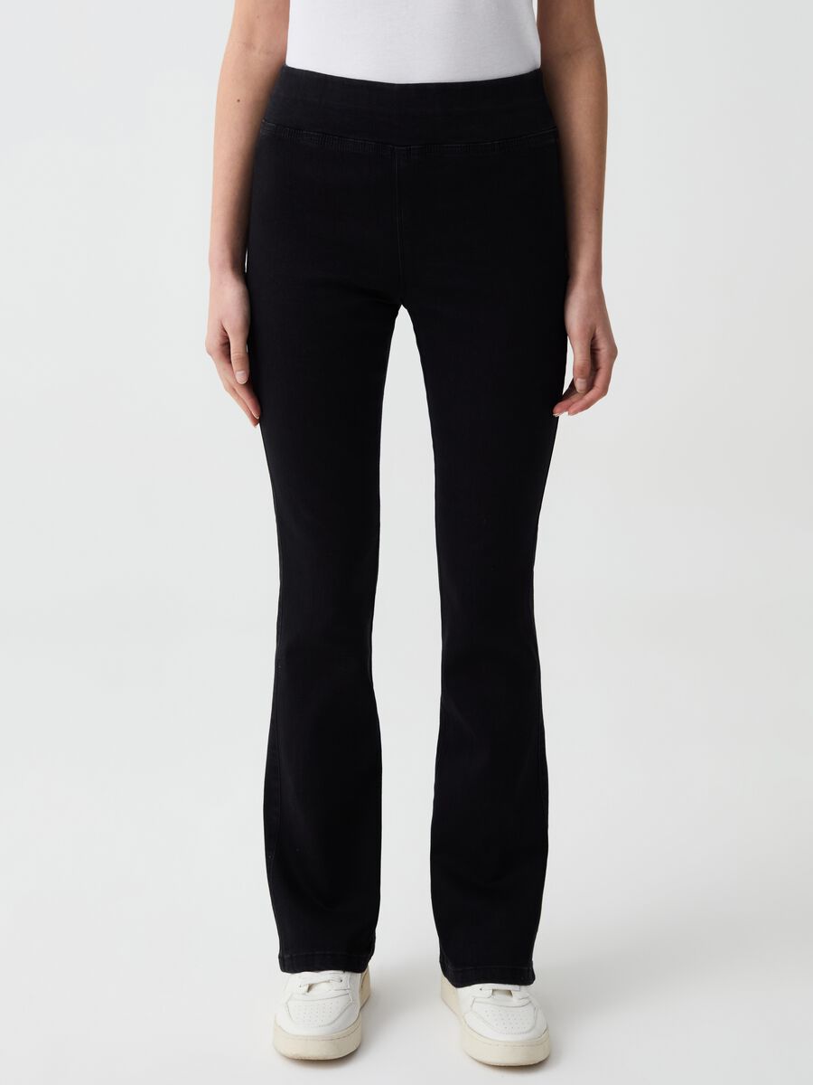Stretch flare-fit jeggings_1