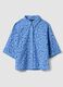 Light blue pure cotton broderie anglaise shirt_0
