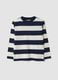 Multicolour pure cotton striped crew-neck T-shirt for boys_0