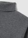 Grey high-neck pure wool jumper in regular fit_5