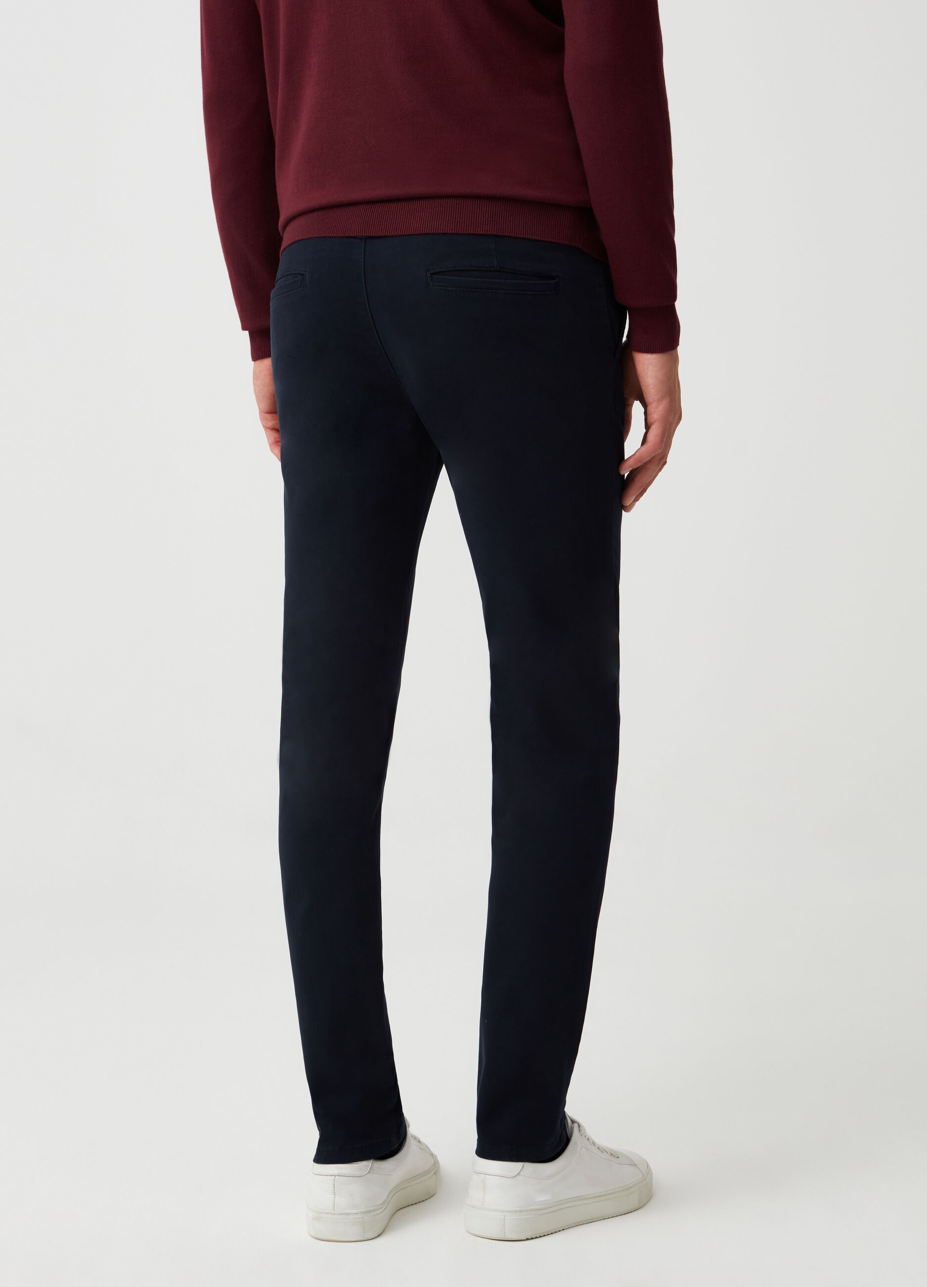 Skinny-fit chino trousers
