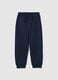 Blue children's jogger trousers made of pure cotton comfort fit_0