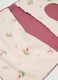 Pink portable changing mat in pure cotton with floral print_2