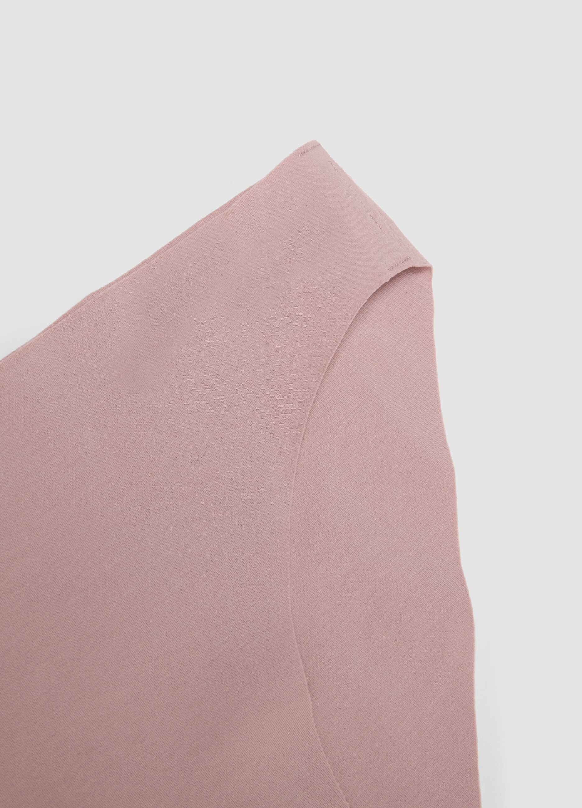 Slip rosa in cotone organico elasticizzato