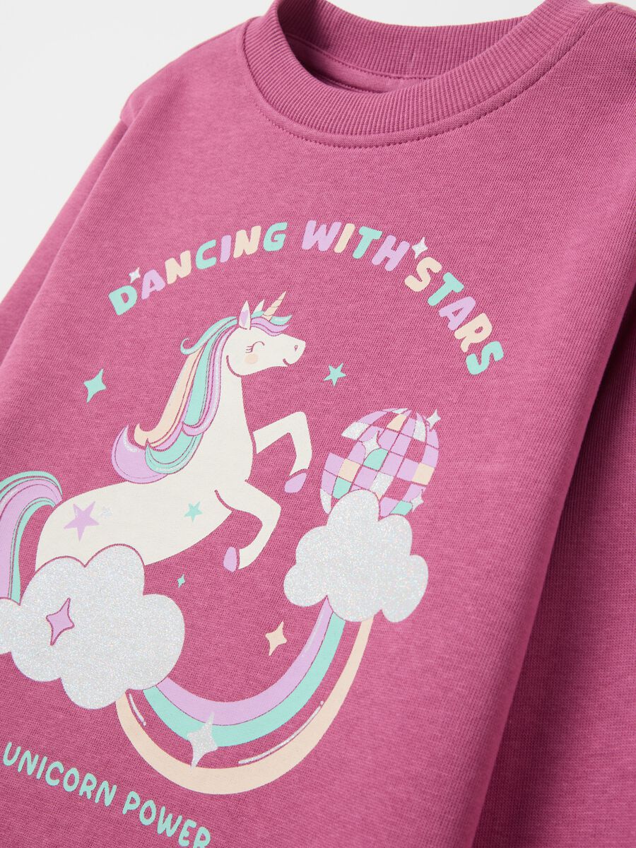 Jogging set con stampa glitterata_2