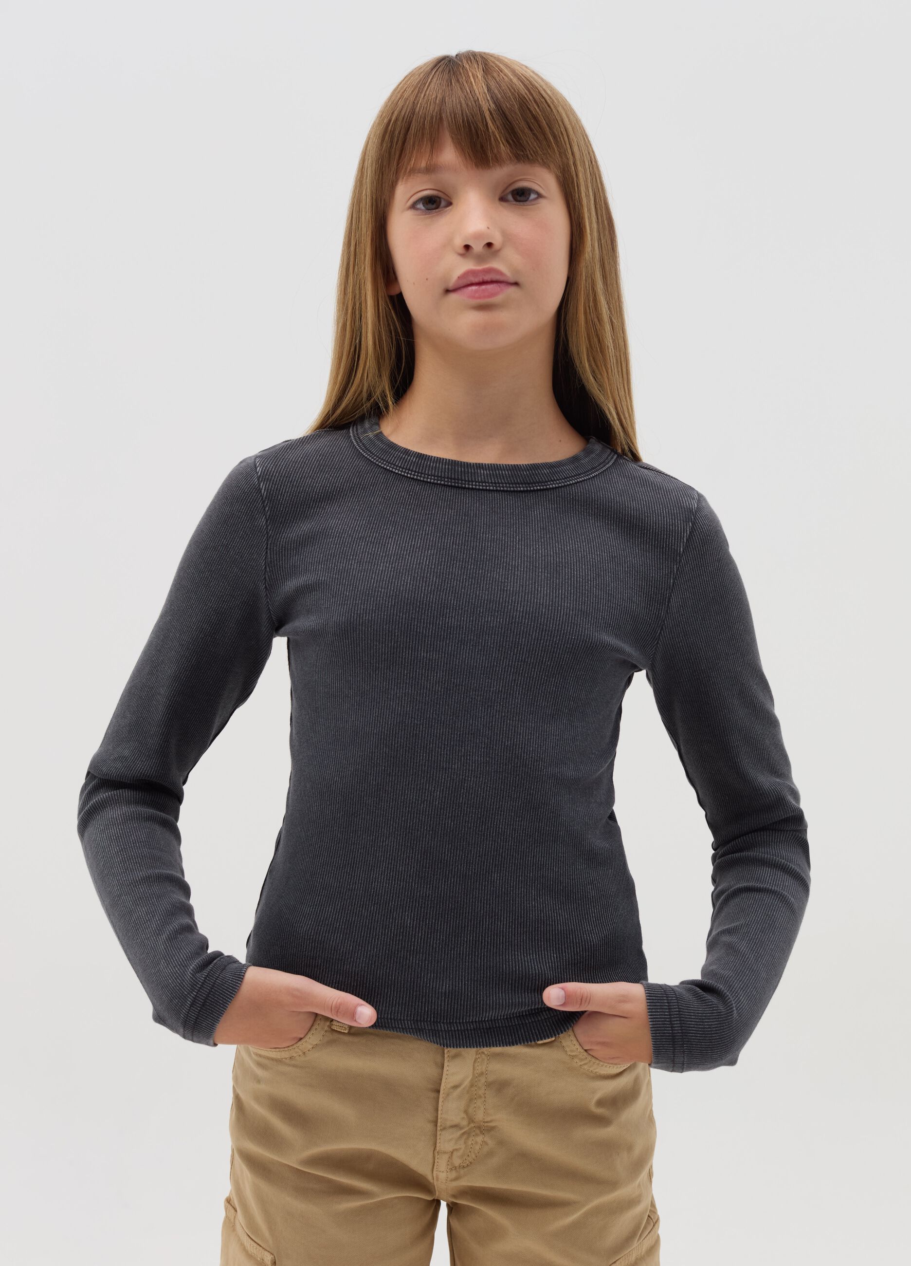 T Shirt a Maniche Lunghe da Ragazza OVS