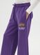 Girls' purple culottes in cotton blend with Lakers print_2