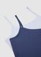 Blue Stretch Fabric Twin-Pack Top with Thin Straps_5